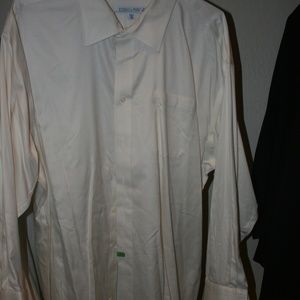 Joseph & Feiss cream mens dress shirt